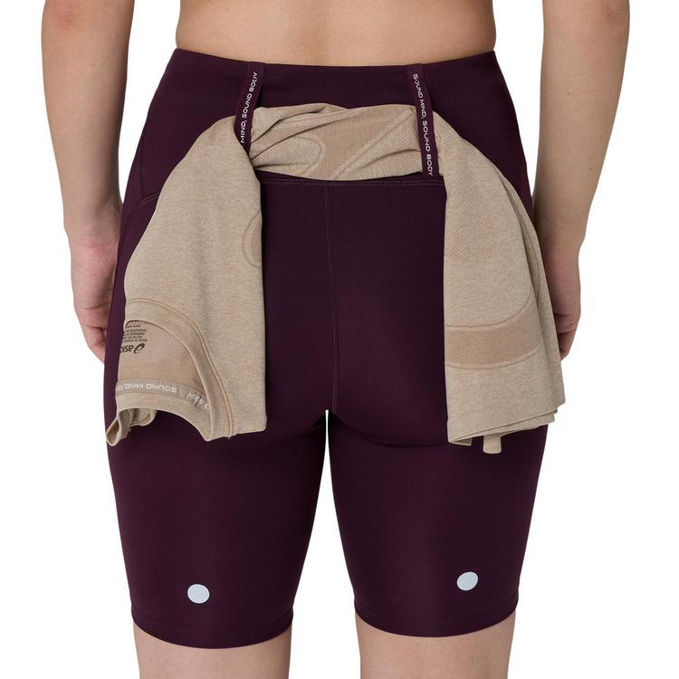 ASICS ASICS ROAD HIGH WAIST 8IN Lauftights Damen - dark aubergine - 3 | SportScheck