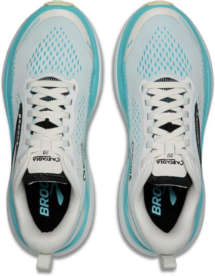 Brooks Brooks Cascadia 20 Laufschuhe Herren - white-blue-black - 0 | SportScheck