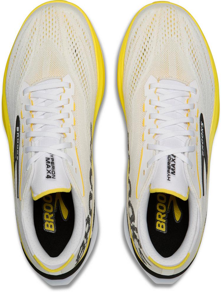 Brooks Brooks Hyperion Max 4 Laufschuhe Herren - white-cyber yellow-black - 0 | SportScheck