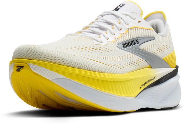 Brooks Brooks Hyperion Max 4 Laufschuhe Damen - white-cyber yellow-black - 4 | SportScheck