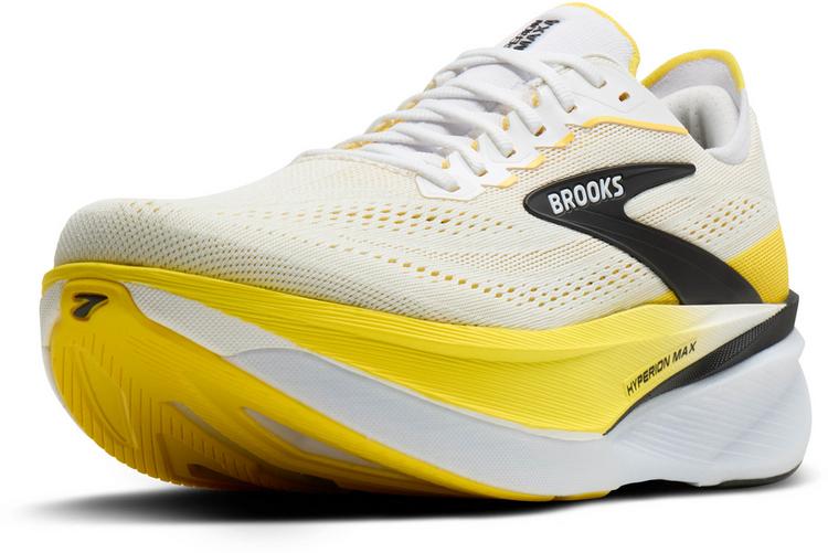 Brooks Brooks Hyperion Max 4 Laufschuhe Herren - white-cyber yellow-black - 4 | SportScheck