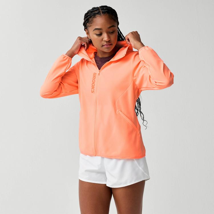 Brooks Brooks Canopy Laufjacke Damen - cyber peach - 0 | SportScheck