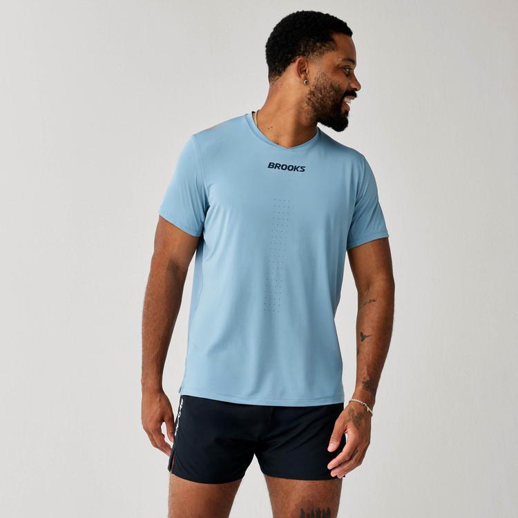 Brooks Brooks Dash Cooling Funktionsshirt Herren - blue haze - 0 | SportScheck