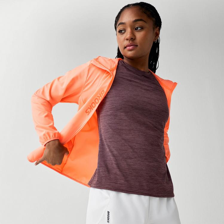 Brooks Brooks Canopy Laufjacke Damen - cyber peach - 2 | SportScheck