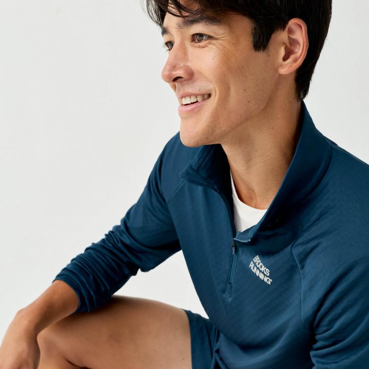 Brooks Brooks Thermal Funktionsshirt Herren - indigo-reflective - 2 | SportScheck