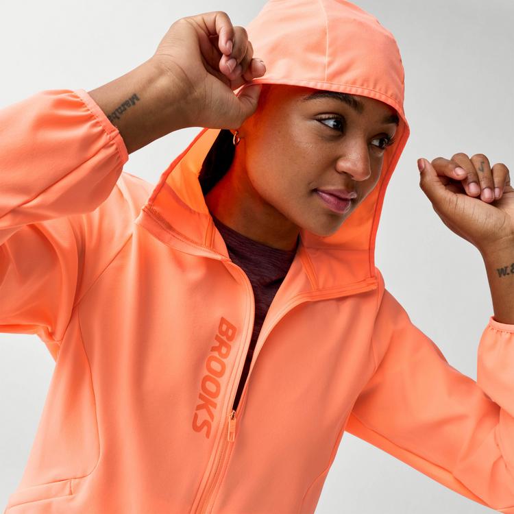 Brooks Brooks Canopy Laufjacke Damen - cyber peach - 3 | SportScheck