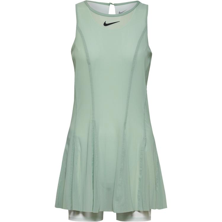 Nike Nike Slam Tenniskleid Damen - steam/barely green/black - 0 | SportScheck
