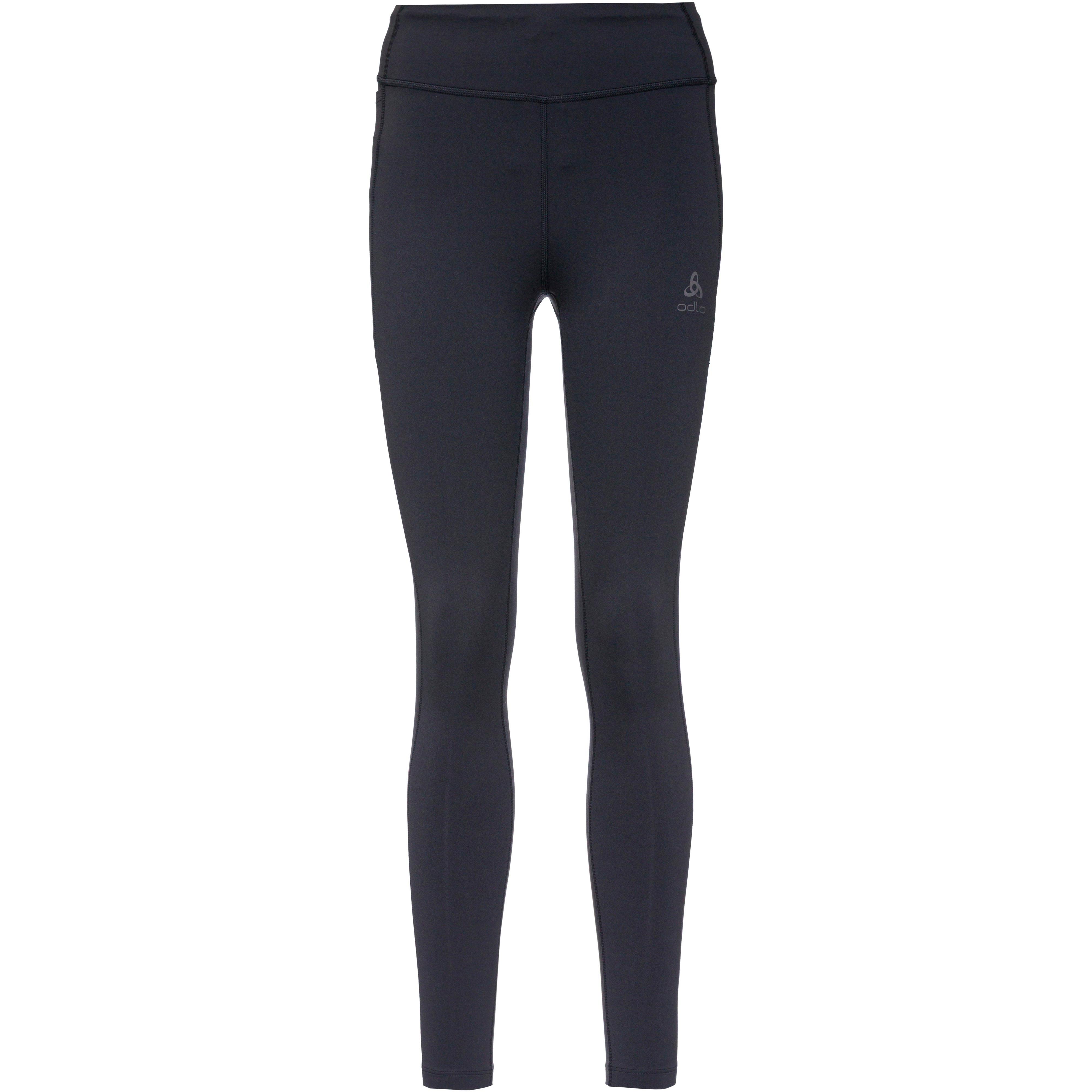 Odlo Damen Schwarz Essential Lauftights - Größe Groß