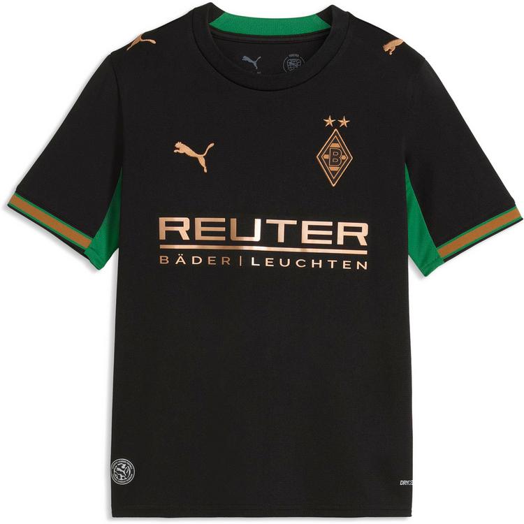 PUMA PUMA Borussia M&ouml;nchengladbach 26-27 Ausw&auml;rts Teamtrikot Kinder - puma black-archive green - 0 | SportScheck
