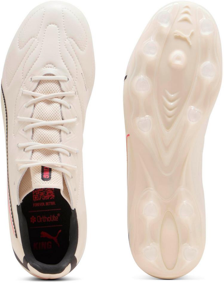 PUMA PUMA KING 20 MATCH FGAG Fu&szlig;ballschuhe Herren - sugared almond-puma black-ultra red - 1 | SportScheck
