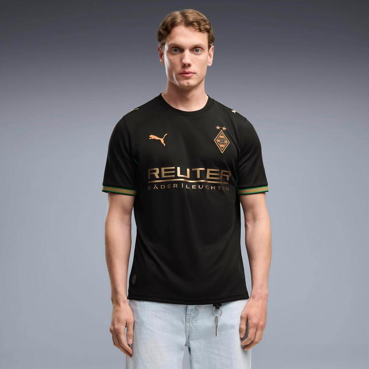 PUMA PUMA Borussia M&ouml;nchengladbach 26-27 Ausw&auml;rts Teamtrikot Herren - puma black-archive green - 0 | SportScheck