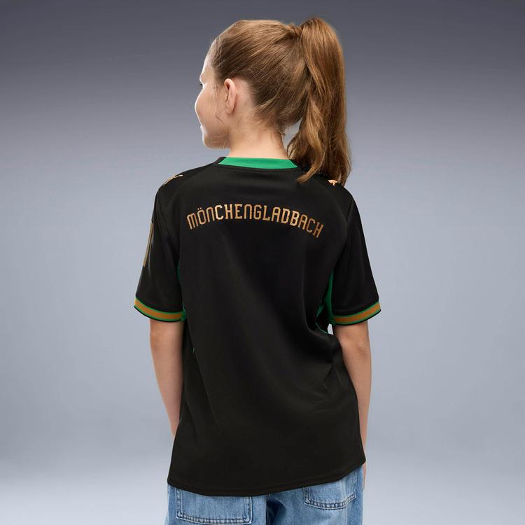 PUMA PUMA Borussia M&ouml;nchengladbach 26-27 Ausw&auml;rts Teamtrikot Kinder - puma black-archive green - 1 | SportScheck