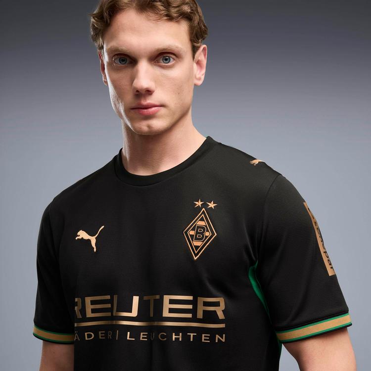 PUMA PUMA Borussia M&ouml;nchengladbach 26-27 Ausw&auml;rts Teamtrikot Herren - puma black-archive green - 2 | SportScheck