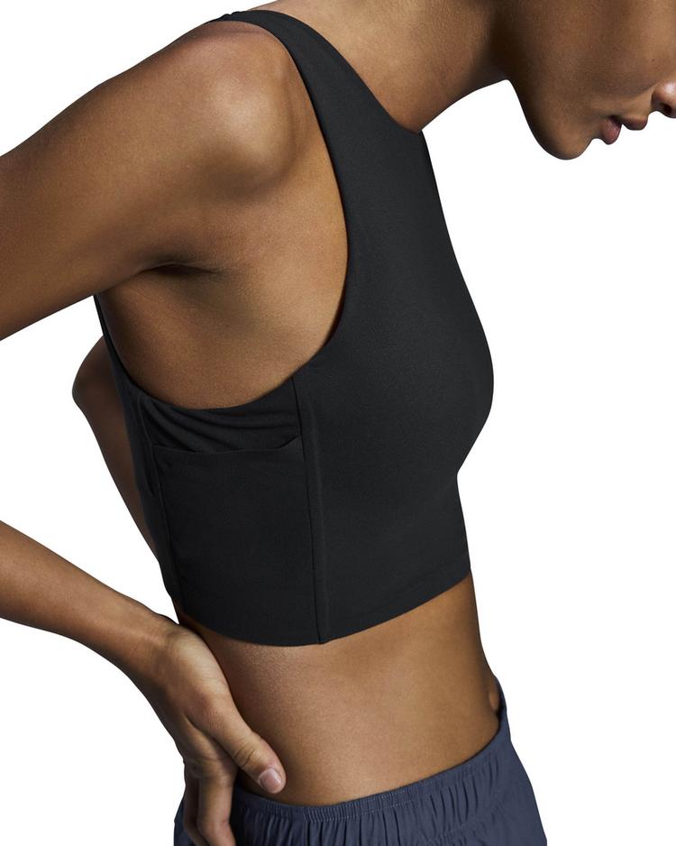 On On Core 2-in-1 Crop Croptop Damen - black - 3 | SportScheck