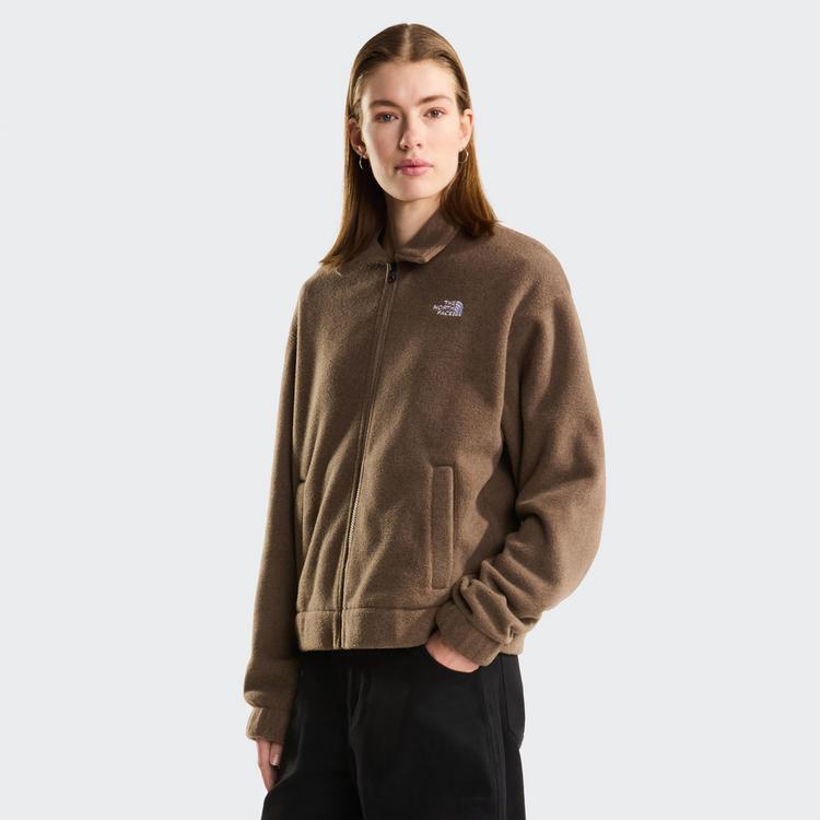 The North Face The North Face Fleece Collared Fleecejacke Damen - garnet black heather - 0 | SportScheck