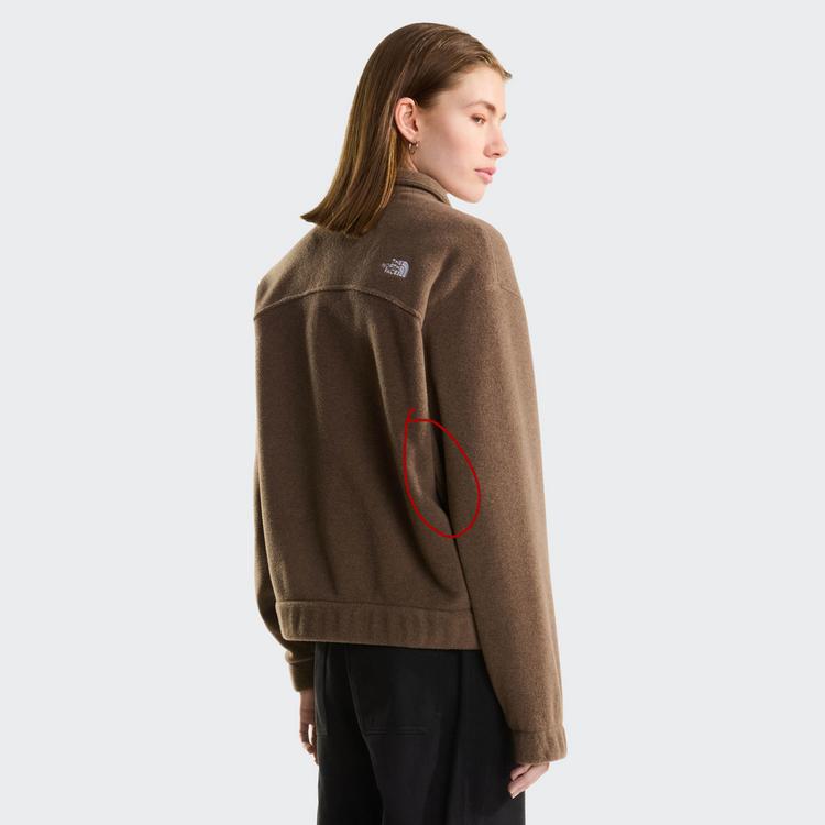 The North Face The North Face Fleece Collared Fleecejacke Damen - garnet black heather - 1 | SportScheck