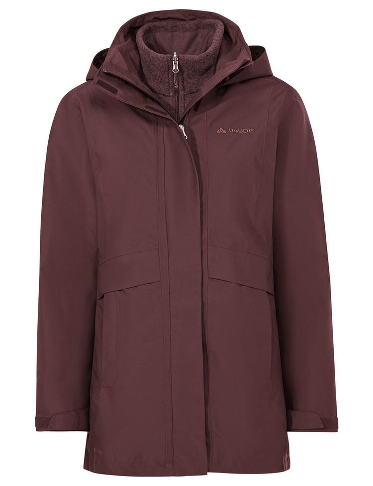 VAUDE VAUDE Idris 3in1 IV Parka Damen - dark oak uni - 0 | SportScheck