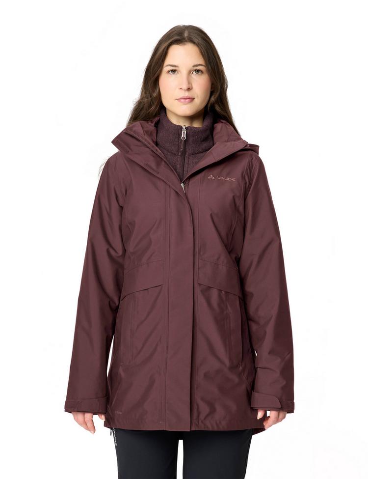 VAUDE VAUDE Idris 3in1 IV Parka Damen - dark oak uni - 0 | SportScheck