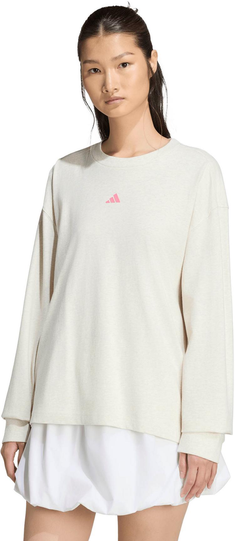 adidas adidas Studio Pack Langarmshirt Damen - chalk white melange - 0 | SportScheck