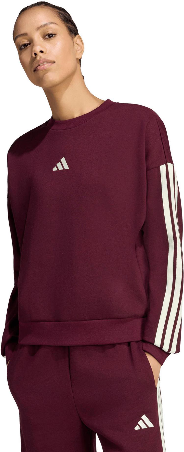 adidas adidas 3S Sweatshirt Damen - maroon-ivory - 0 | SportScheck