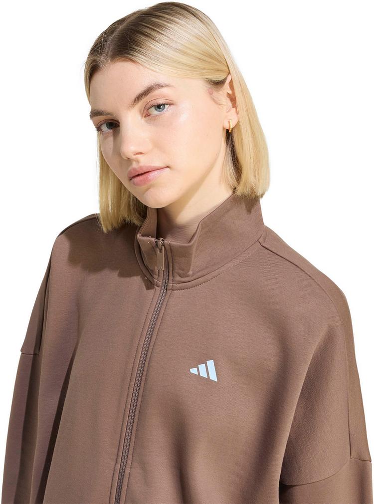adidas adidas Studio Pack Sweatjacke Damen - earth strata - 3 | SportScheck