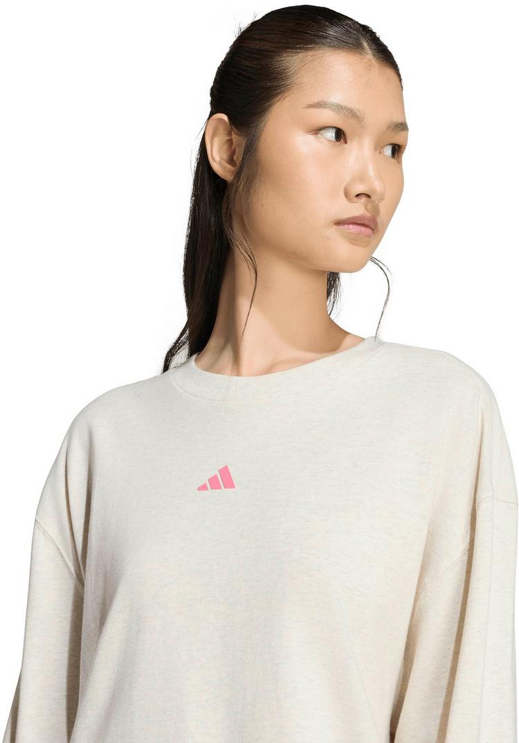adidas adidas Studio Pack Langarmshirt Damen - chalk white melange - 3 | SportScheck