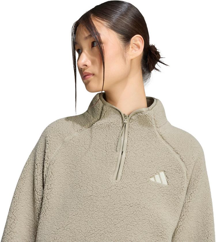 adidas adidas City Tech Fleeceshirt Damen - silver pebble - 3 | SportScheck