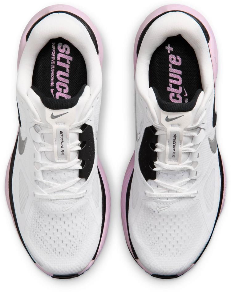 Nike Nike STRUCTURE PLUS Laufschuhe Damen - white-metallic silver-black - 0 | SportScheck
