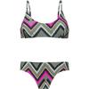 FIREFLY MOONA W RETRO BATIK Bikini Set Damen - aop-olive dark