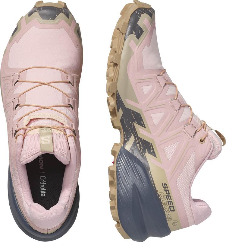 Salomon Salomon SPEEDCROSS 6 Laufschuhe Damen - tapioca-shadow gray-slate green - 0 | SportScheck