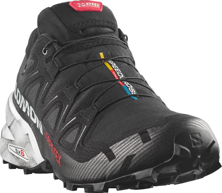 Salomon Salomon SPEEDCROSS 6 GTX Laufschuhe Damen - black-white-fiery red - 2 | SportScheck
