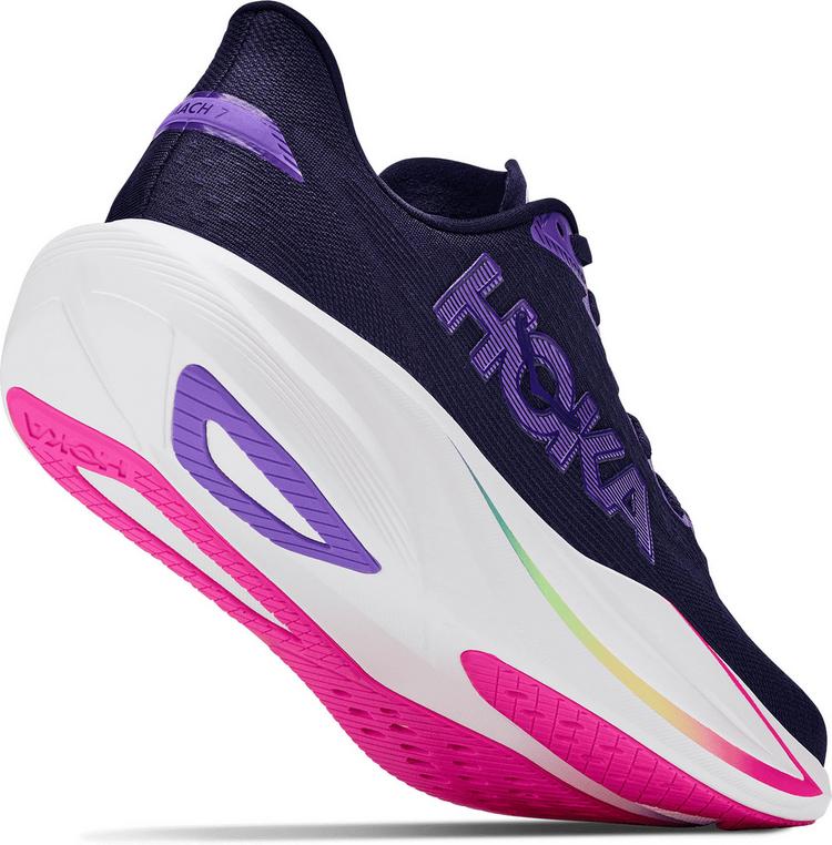 HOKA HOKA MACH 7 Laufschuhe Damen - carbon black-cosmic purple - 5 | SportScheck