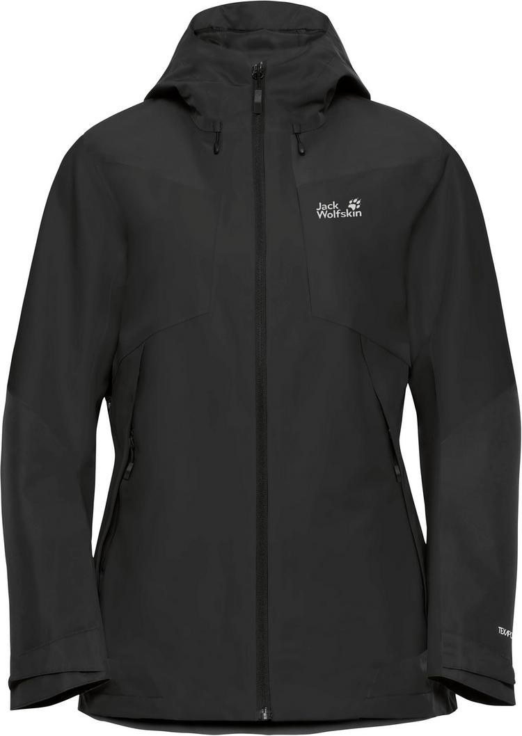 Jack Wolfskin Jack Wolfskin FLEXTRAIL 2L Regenjacke Damen - black - 0 | SportScheck