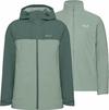 Jack Wolfskin MOONRISE 2 3IN1 Doppeljacke Damen - green zinnia