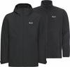 Jack Wolfskin STONETRAIL 3IN1 Doppeljacke Herren - black