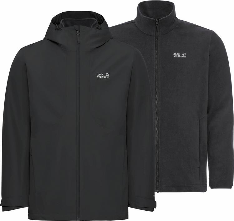 Jack Wolfskin Jack Wolfskin STONETRAIL 3IN1 Doppeljacke Herren - black - 0 | SportScheck