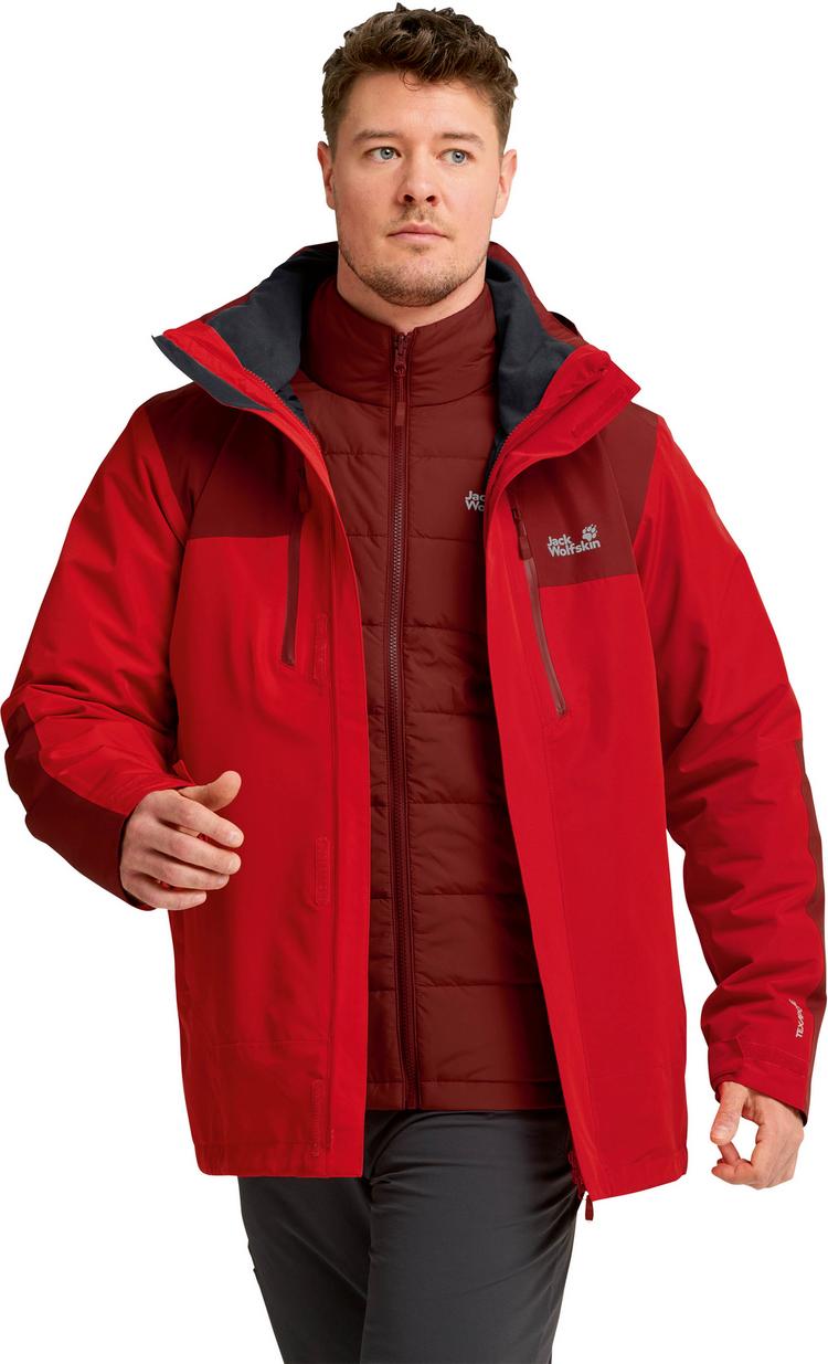 Jack Wolfskin Jack Wolfskin JASPER PRO 3IN1 Doppeljacke Herren - siren red - 0 | SportScheck