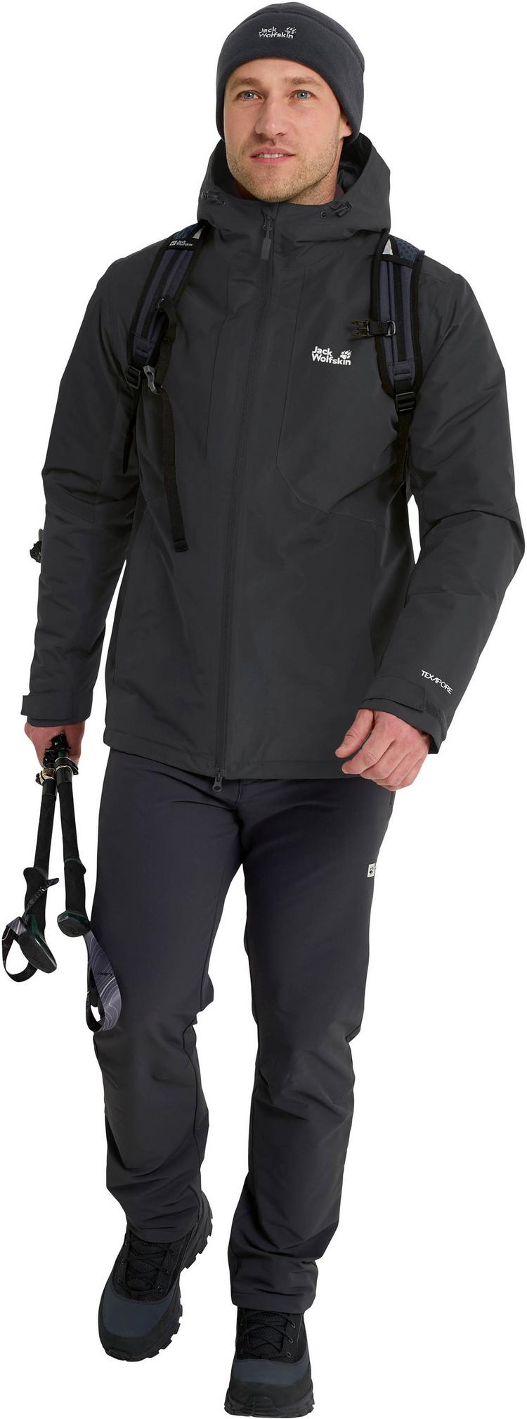 Jack Wolfskin Jack Wolfskin STONETRAIL 2L Regenjacke Herren - black - 2 | SportScheck
