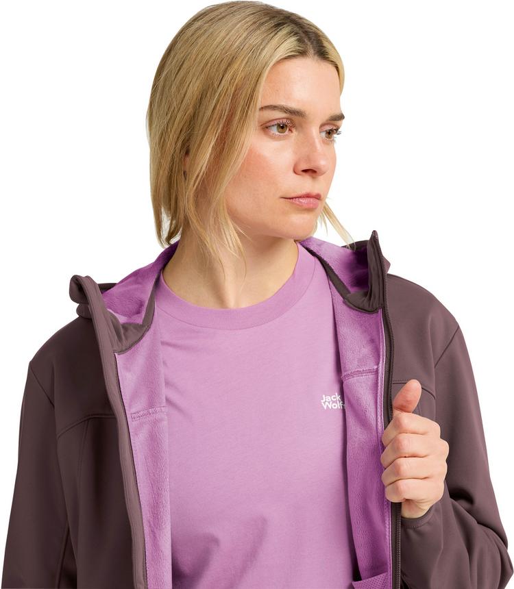 Jack Wolfskin Jack Wolfskin WINDHAIN 2 Softshelljacke Damen - sheer plum - 4 | SportScheck