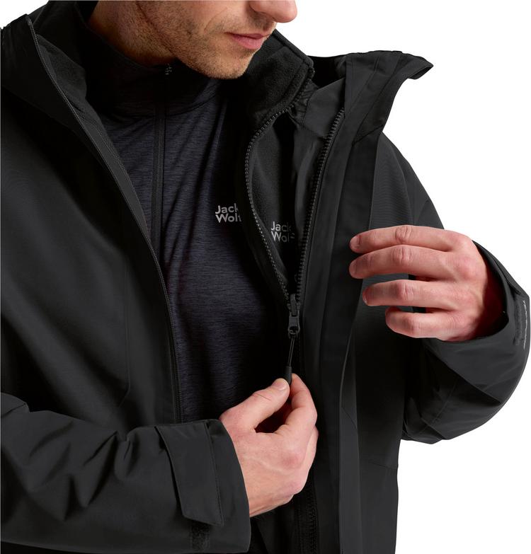Jack Wolfskin Jack Wolfskin STONETRAIL 3IN1 Doppeljacke Herren - black - 6 | SportScheck
