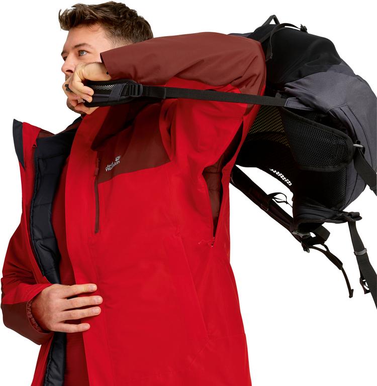Jack Wolfskin Jack Wolfskin JASPER PRO 3IN1 Doppeljacke Herren - siren red - 8 | SportScheck