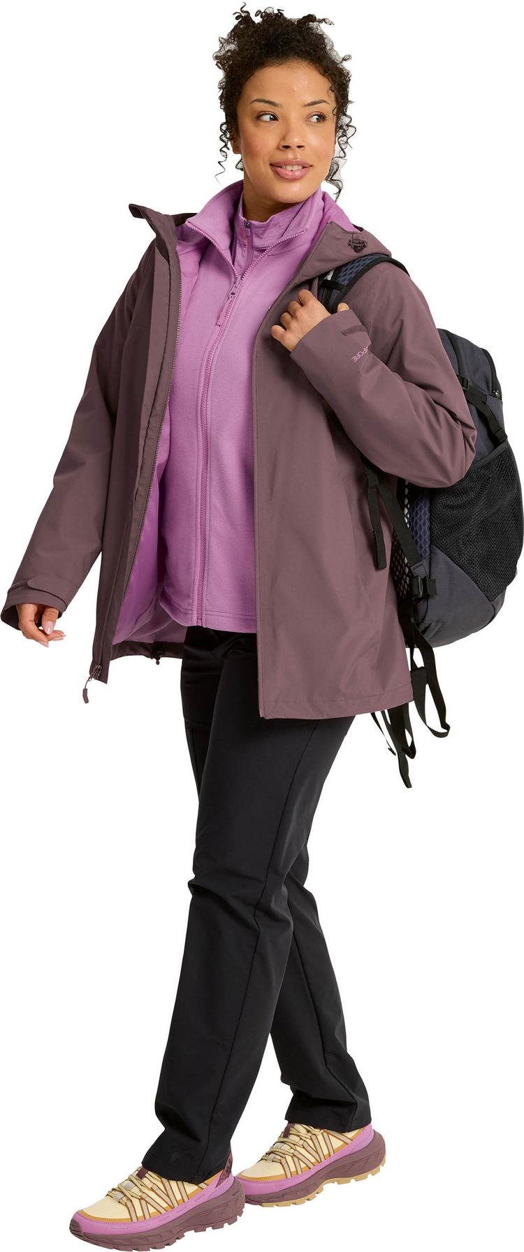 Jack Wolfskin Jack Wolfskin MOONRISE 2 3IN1 Doppeljacke Damen - sheer plum - 5 | SportScheck