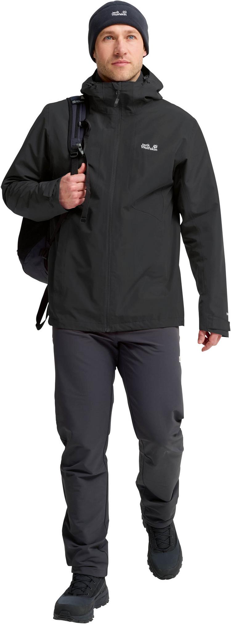 Jack Wolfskin Jack Wolfskin STONETRAIL 3IN1 Doppeljacke Herren - black - 5 | SportScheck