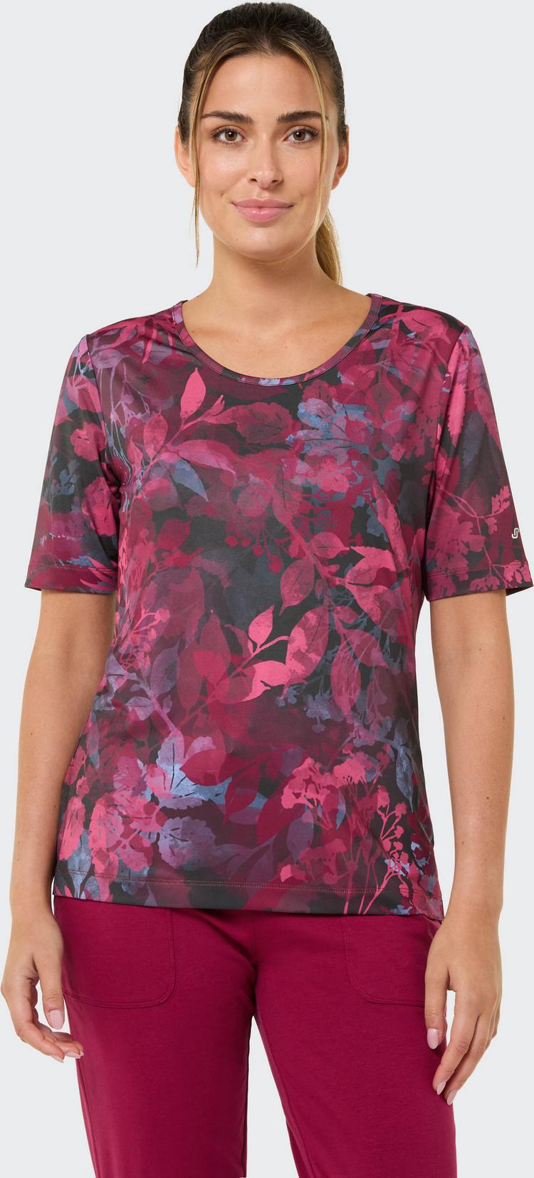 JOY sportswear JOY sportswear PALOMA Funktionsshirt Damen - plum leaf print - 0 | SportScheck