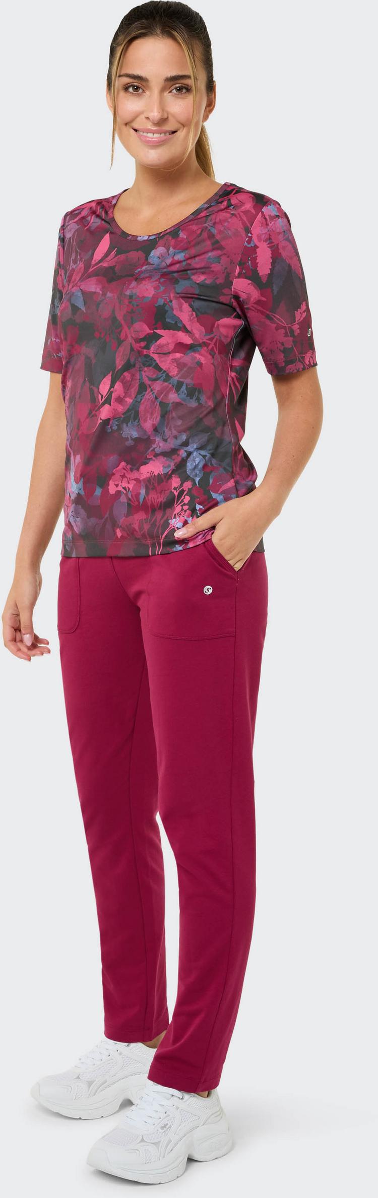 JOY sportswear JOY sportswear PALOMA Funktionsshirt Damen - plum leaf print - 4 | SportScheck