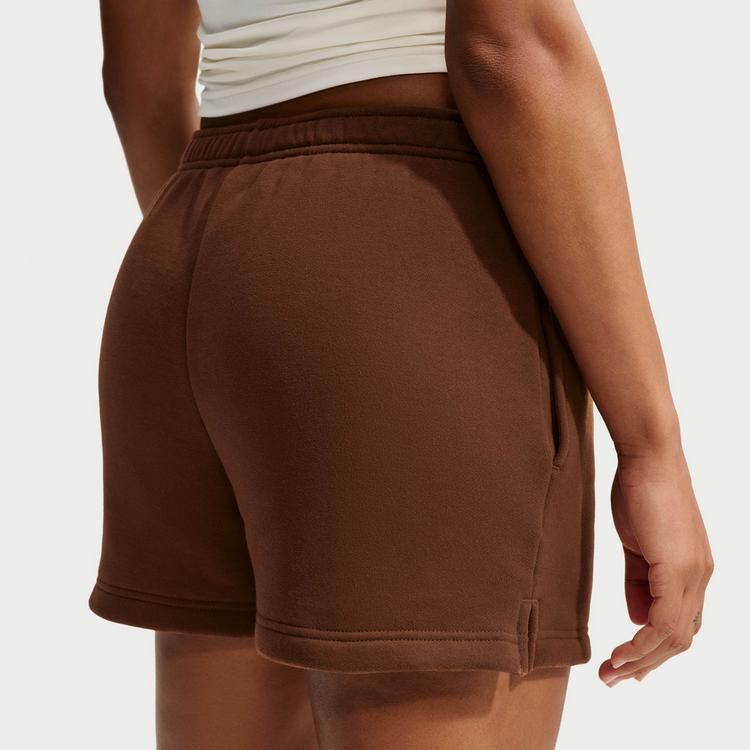 Nike Nike Studio Fleece Sweatshorts Damen - cacao wow-sail - 4 | SportScheck