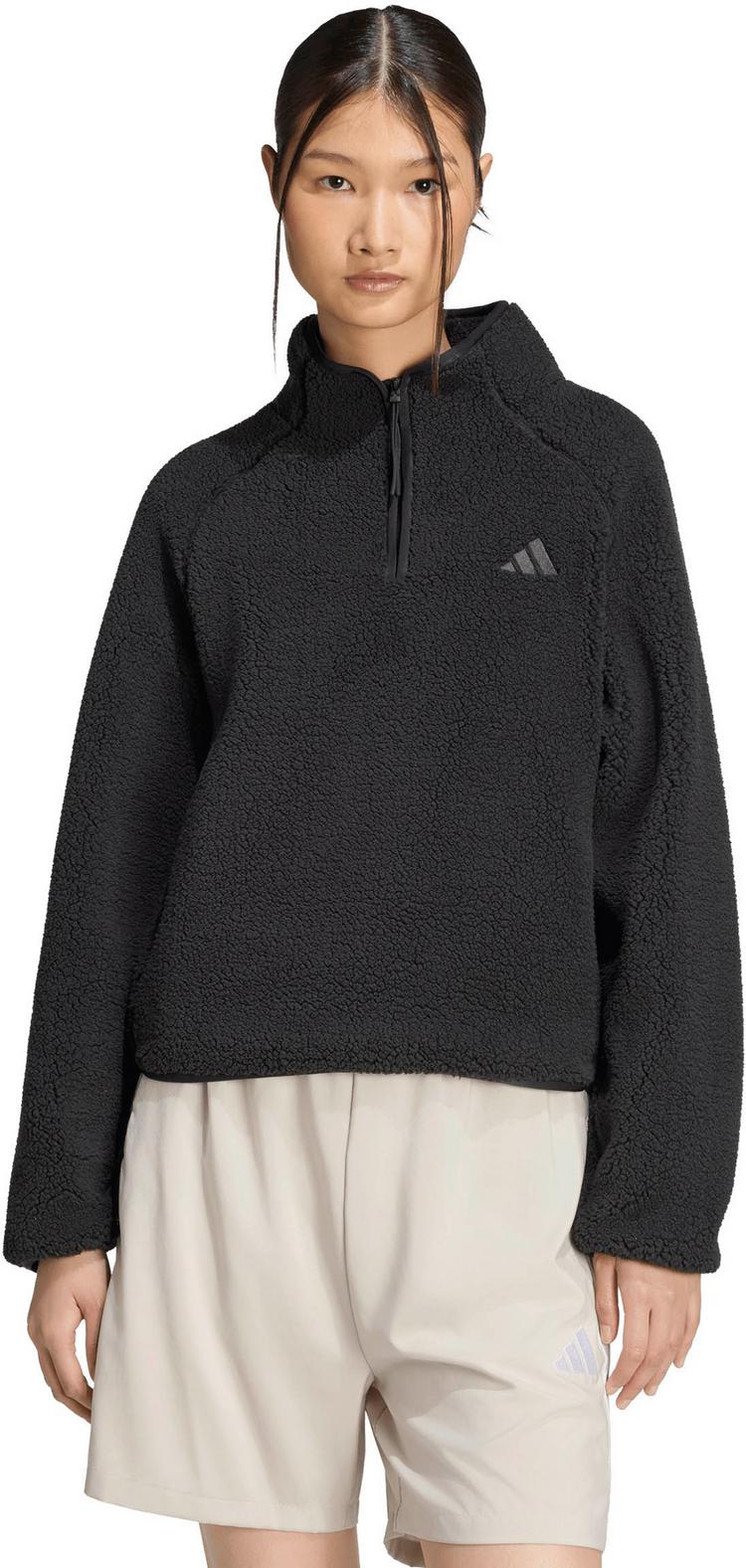 adidas adidas City Tech Fleeceshirt Damen - black - 0 | SportScheck