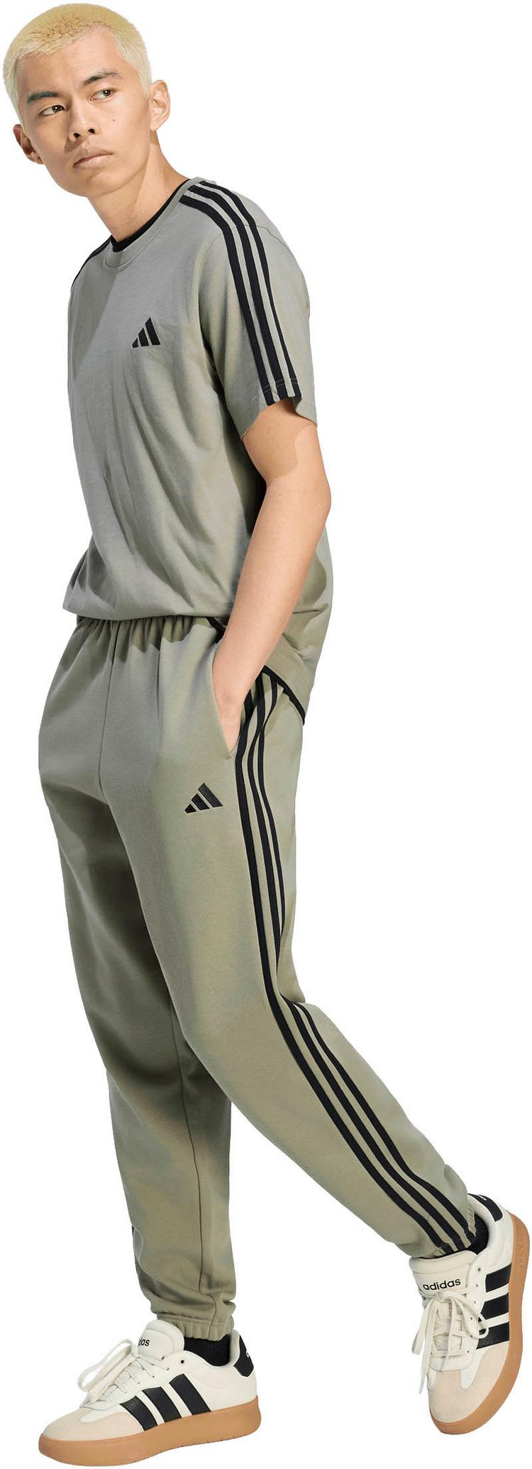 adidas adidas 3S Trainingshose Herren - silver pebble-black - 2 | SportScheck