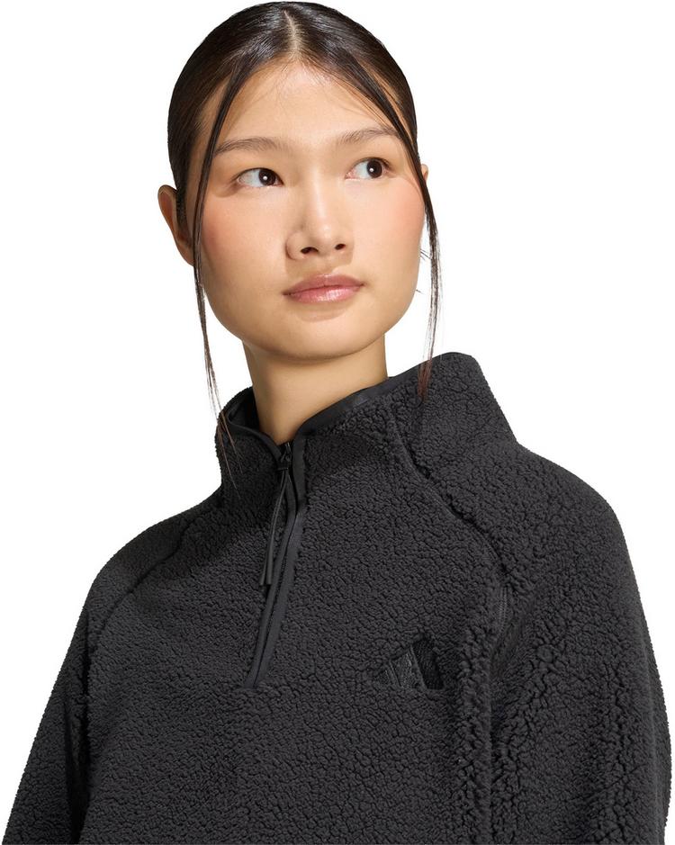 adidas adidas City Tech Fleeceshirt Damen - black - 3 | SportScheck