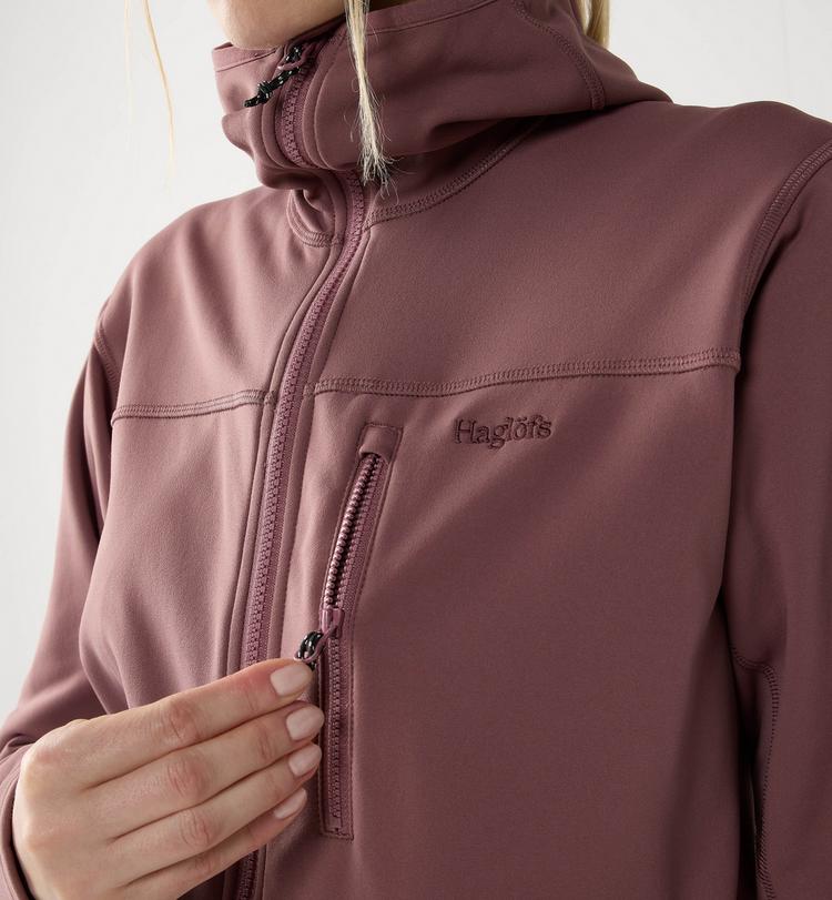 Hagl&ouml;fs Hagl&ouml;fs Rosson Fleecejacke Damen - misty mauve - 6 | SportScheck